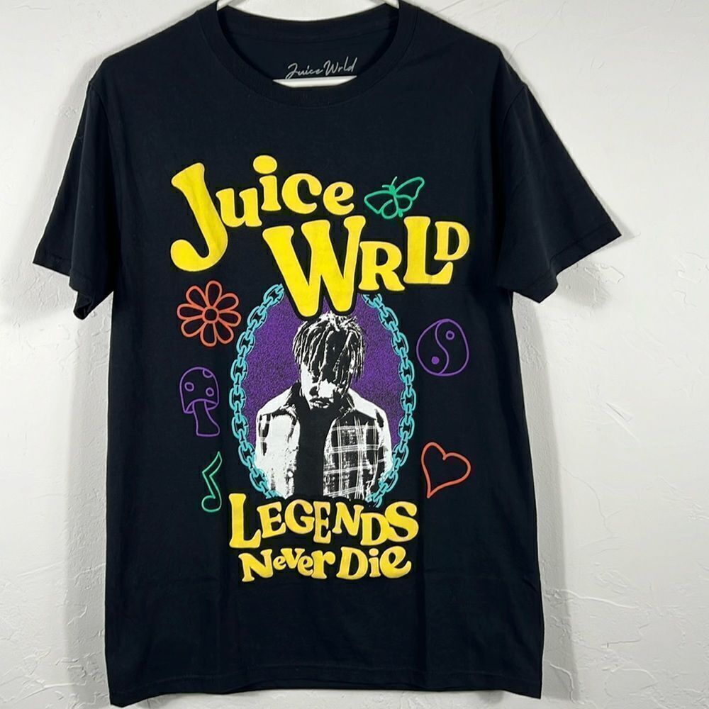 🔥 "NEW" JUICE WRLD Legends Never Die Rap Music Concert Tee Sz Small - PERFECT
